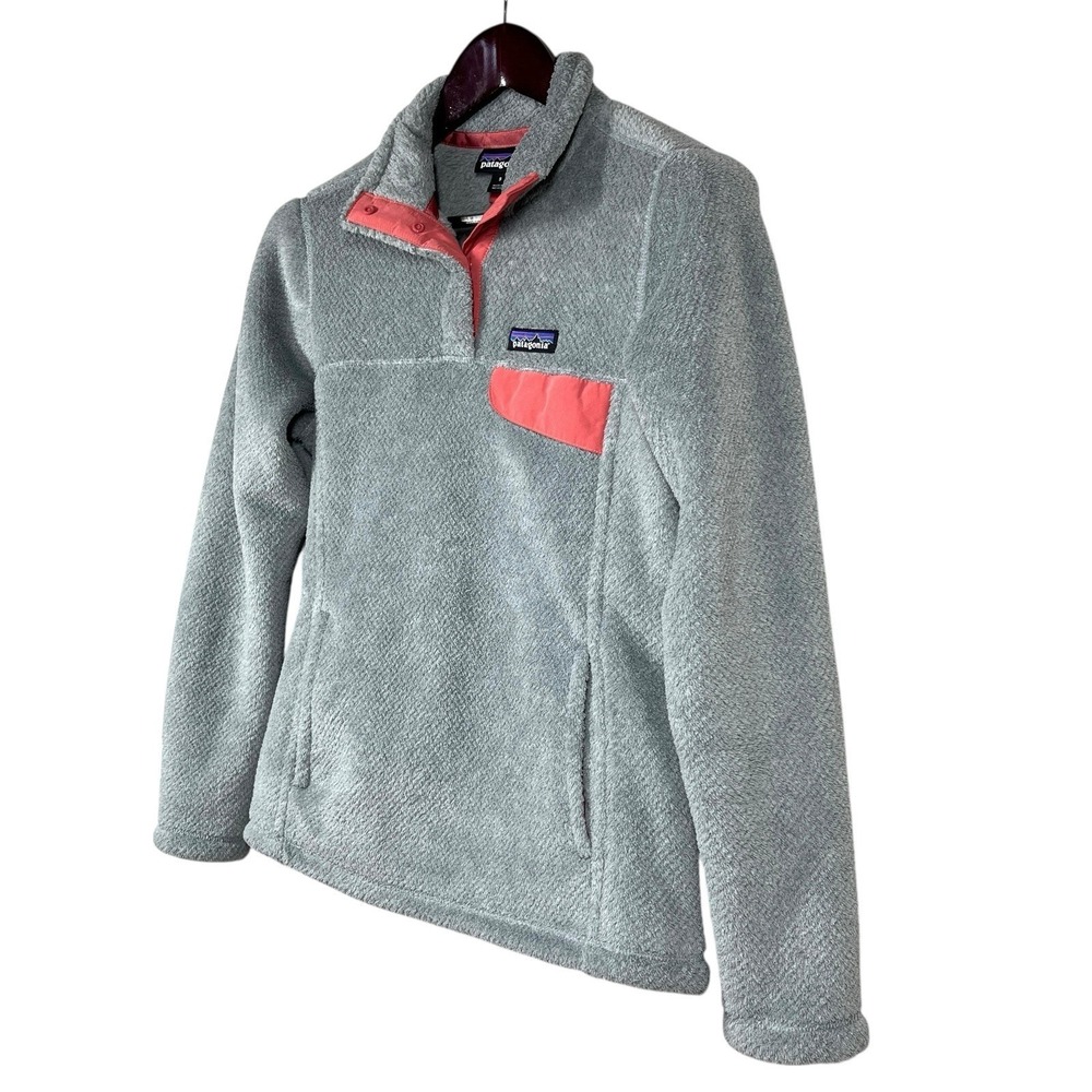 Patagonia Re-Tool Snap-T Pullover Womens S Gray Fleece Sweater Hike Outdoors - Picture 5 of 11